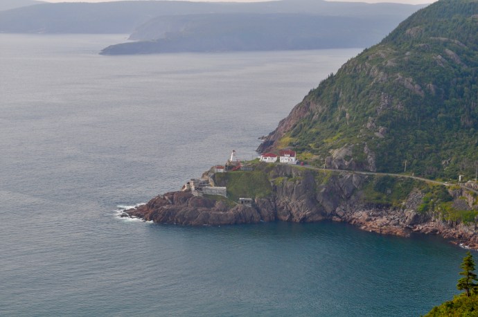 Looking down at Fort Amherst