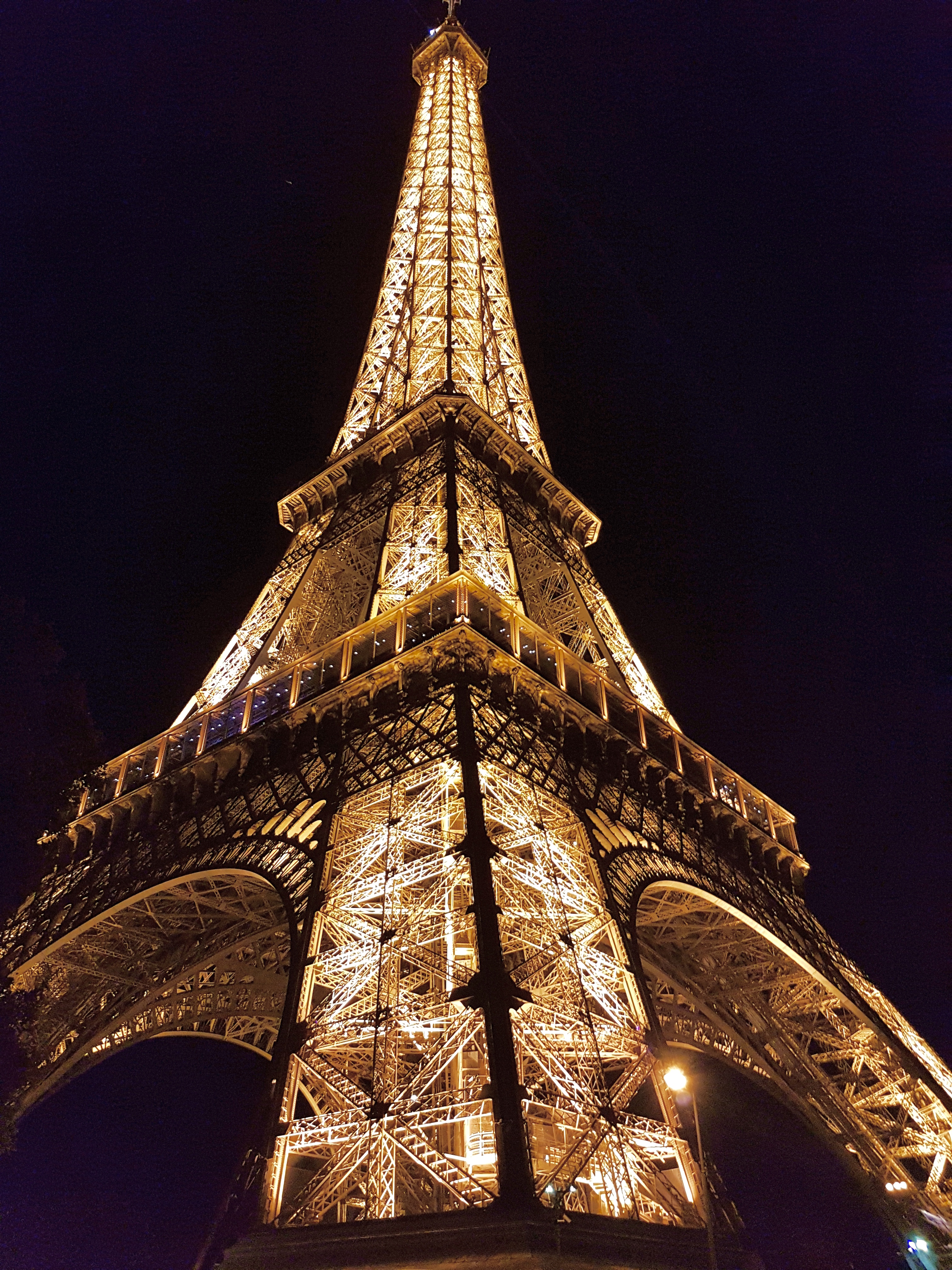 The Eiffel Tower at night