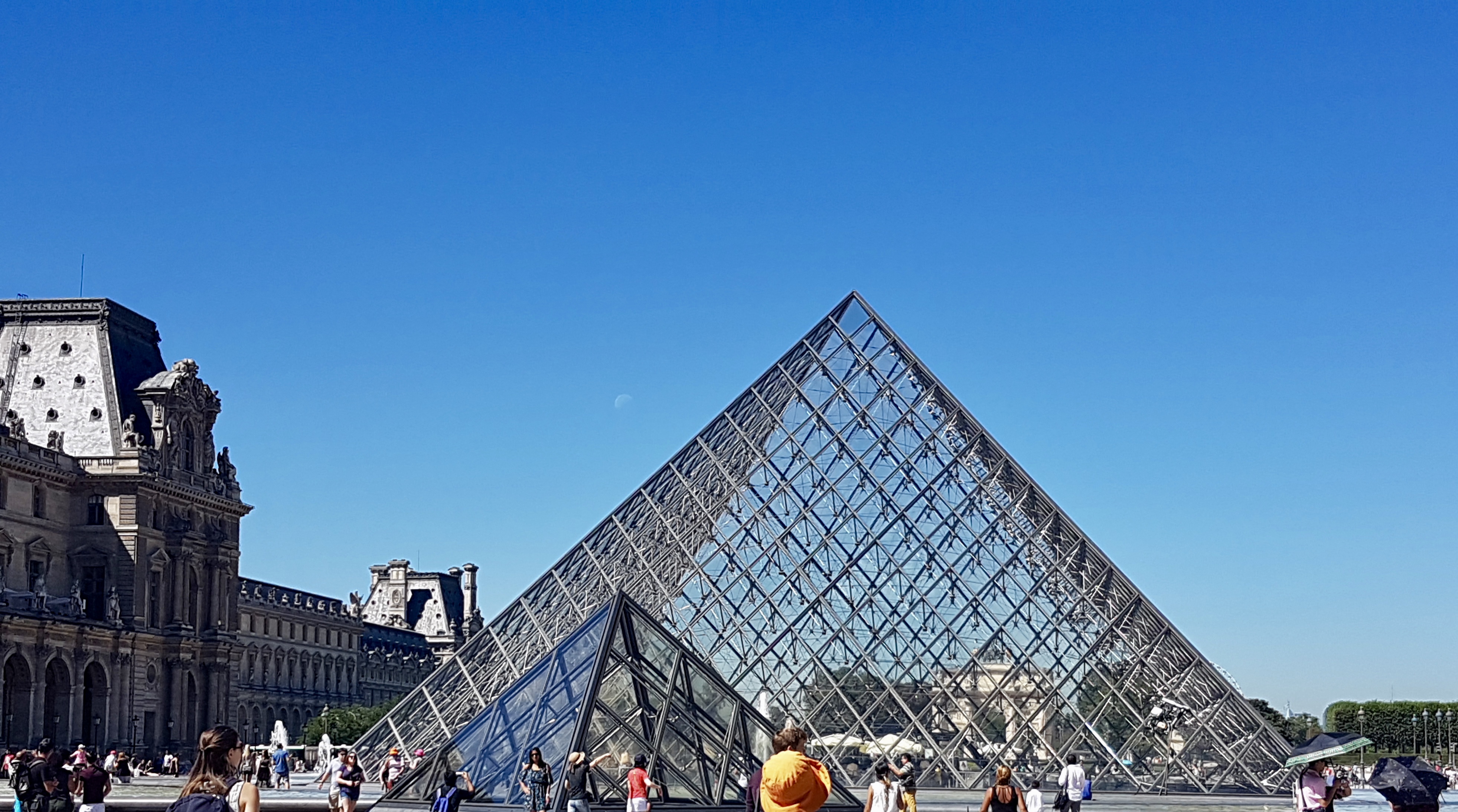 Pyramid outside the Louvre